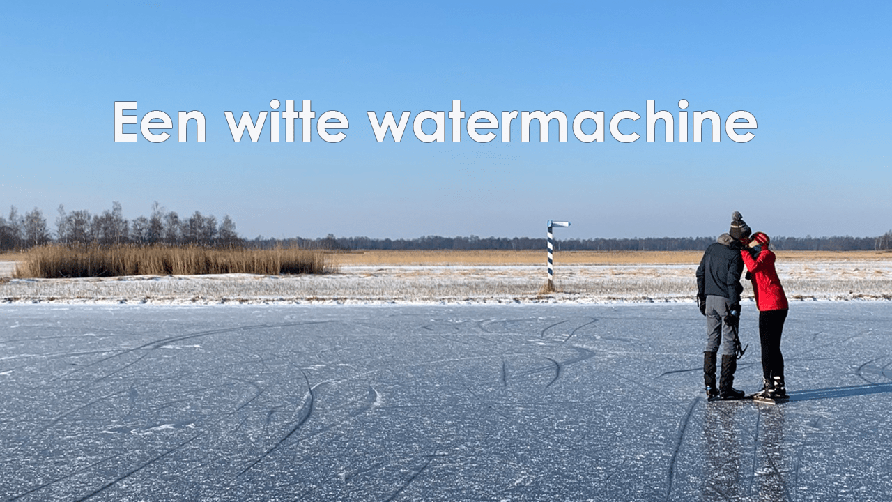 Een witte watermachine